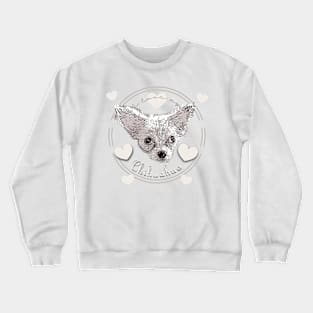 I love my Chihuahua pastel pink Crewneck Sweatshirt